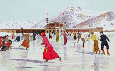 La patinoire de Davos, Suisse - Carlo Pellegrini